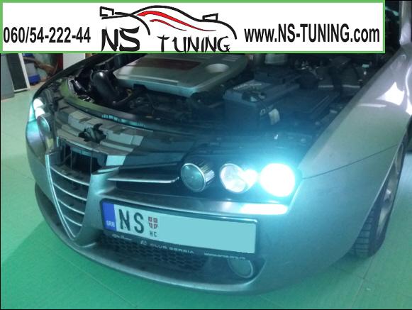 alfa romeo 159 ugradnja xenon svetla h7 sijalica,novi sad